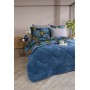 ETE HOMETEX ÇİFT KİŞİLİK WELSOFT UYKU SETİ MONESTERA İNDİGO 8696474231984